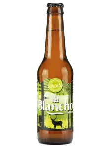 Birra Blancho Drolle, White IPA artigianale con aromi di mango, frutta tropicale, agrumi e sfumature floreali.