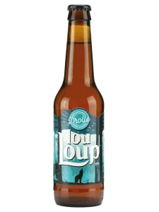 Birra lou Loup Drolle, IPA artigianale con luppolo Comet coltivato in Val Pellice, sentori agrumati, resinosi e aghi di pino.